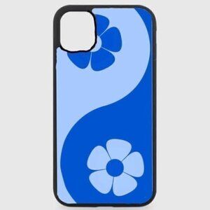 BLUE Flower Yin Yang Phone Case